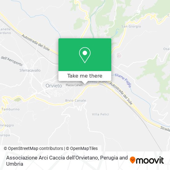 Associazione Arci Caccia dell'Orvietano map