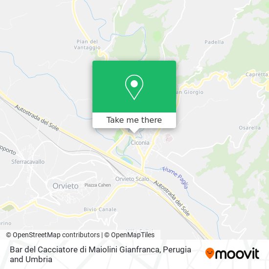 Bar del Cacciatore di Maiolini Gianfranca map