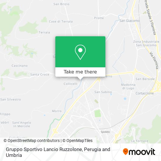 Gruppo Sportivo Lancio Ruzzolone map