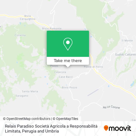 Relais Paradiso Società Agricola a Responsabilità Limitata map