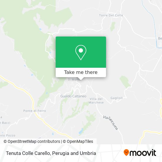 Tenuta Colle Carello map