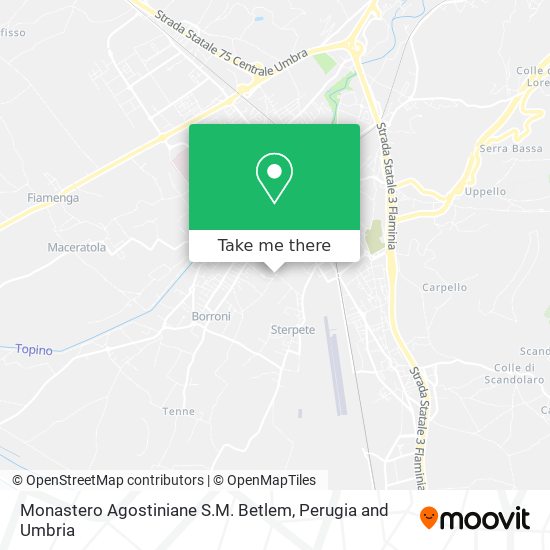 Monastero Agostiniane S.M. Betlem map
