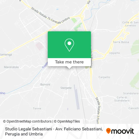 Sebastiani Legal Studio - Lawyer Feliciano Sebastiani map