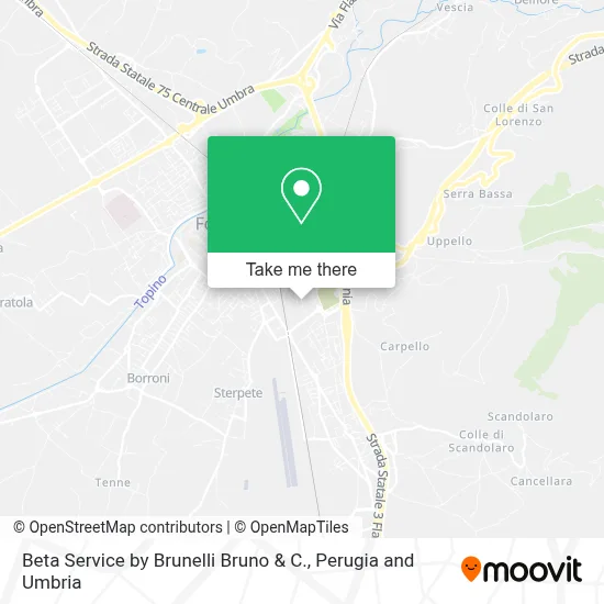 Beta Service by Brunelli Bruno & C. map