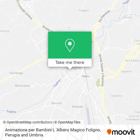 Animazione per Bambini L 'Albero Magico Foligno map