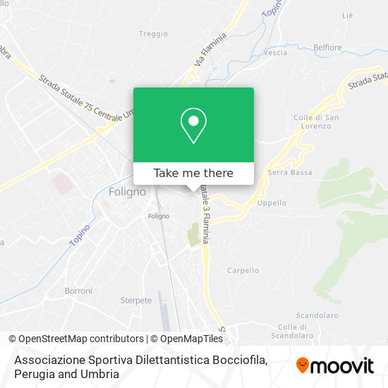 Associazione Sportiva Dilettantistica Bocciofila map