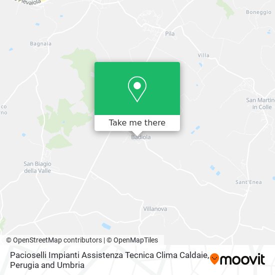 Pacioselli Impianti Assistenza Tecnica Clima Caldaie map