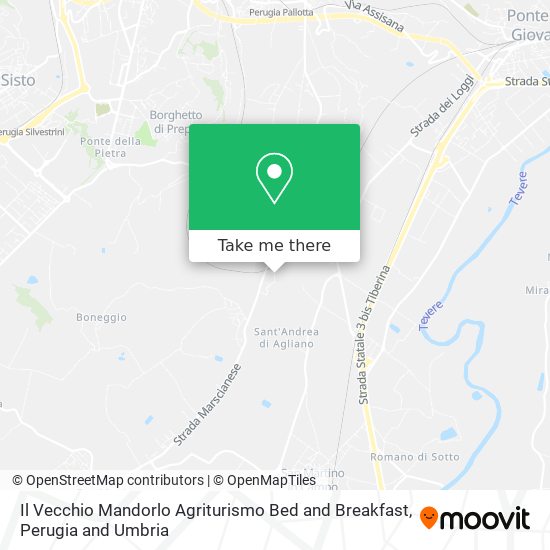 Il Vecchio Mandorlo Agriturismo Bed and Breakfast map