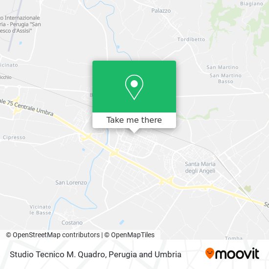 Studio Tecnico M. Quadro map