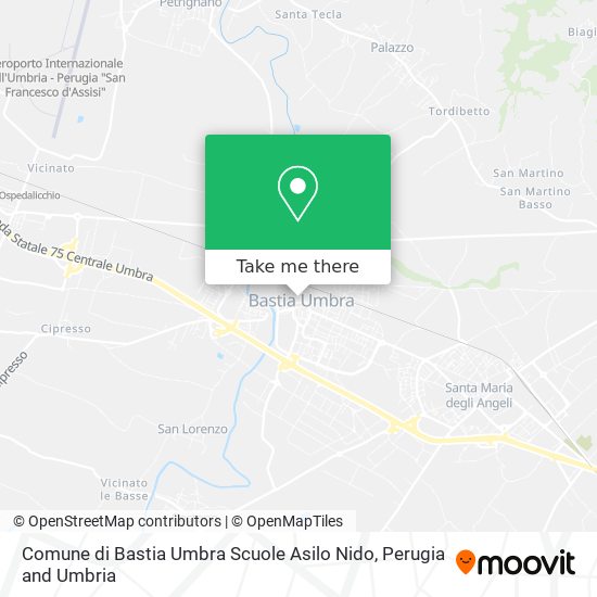 Comune di Bastia Umbra Scuole Asilo Nido map