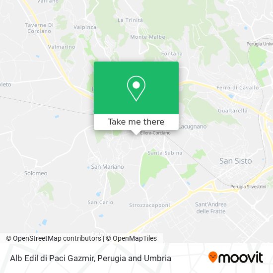 Alb Edil di Paci Gazmir map