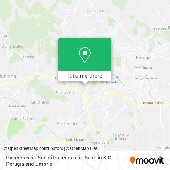 Paccaduscio Snc di Paccaduscio Sestilio & C. map