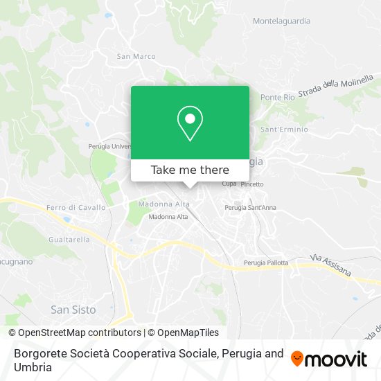 Borgorete Società Cooperativa Sociale map