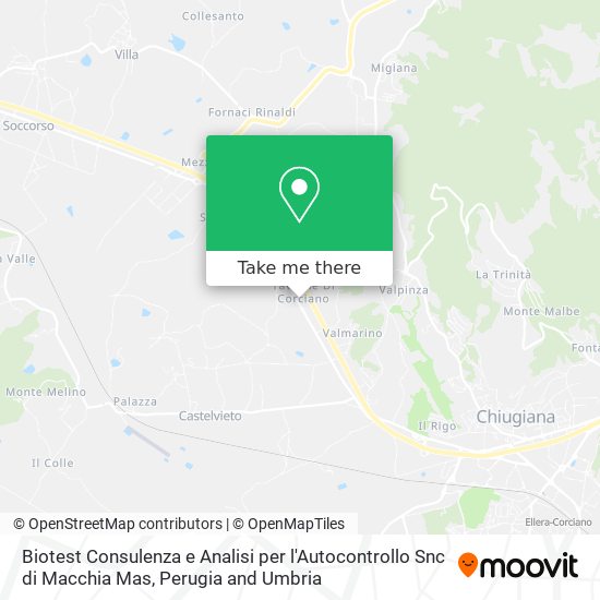 Biotest Consulenza e Analisi per l'Autocontrollo Snc di Macchia Mas map