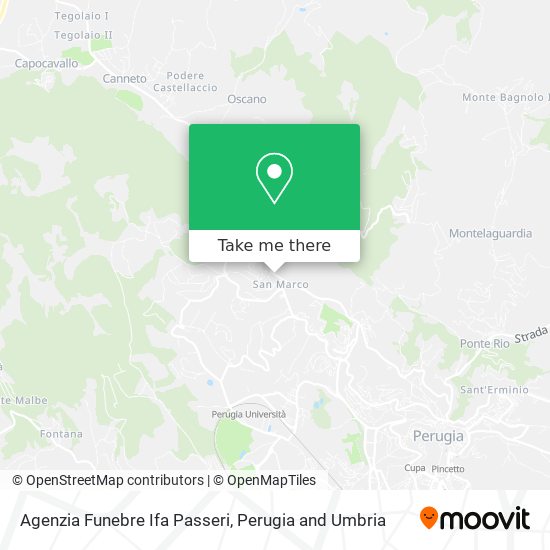 Agenzia Funebre Ifa Passeri map