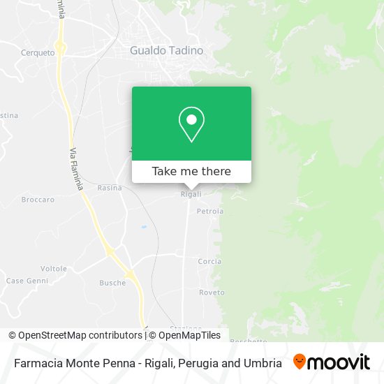 Farmacia Monte Penna - Rigali map