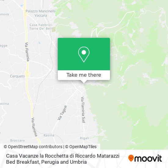 Casa Vacanze la Rocchetta di Riccardo Matarazzi Bed Breakfast map