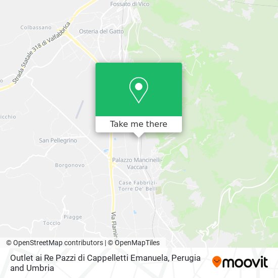 Outlet ai Re Pazzi di Cappelletti Emanuela map