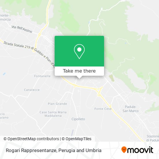 Rogari Rappresentanze map