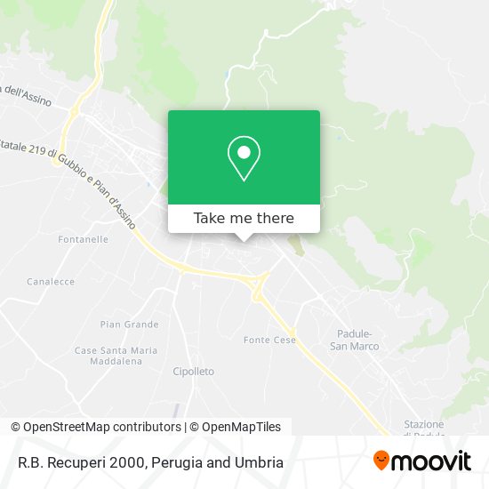 R.B. Recuperi 2000 map