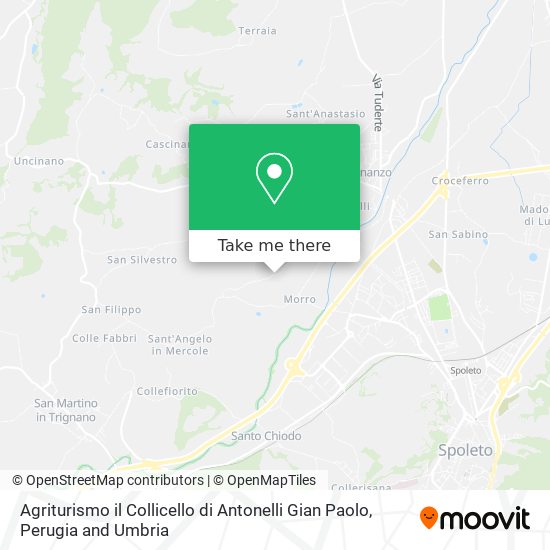 Agriturismo il Collicello di Antonelli Gian Paolo map