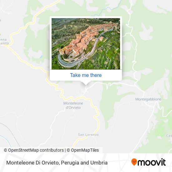 Monteleone Di Orvieto map