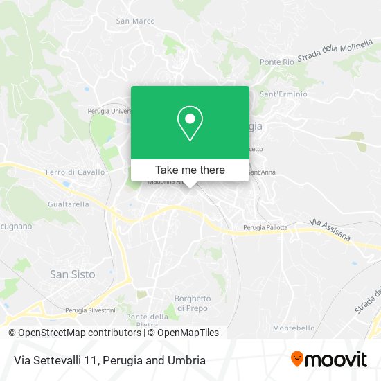 Via Settevalli  11 map