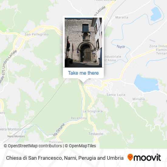 Chiesa di San Francesco, Narni map