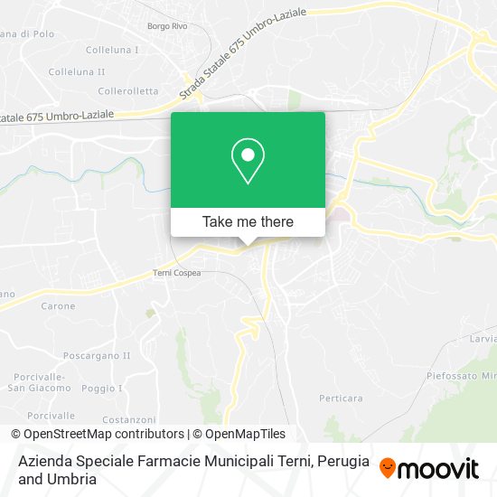 Azienda Speciale Farmacie Municipali Terni map