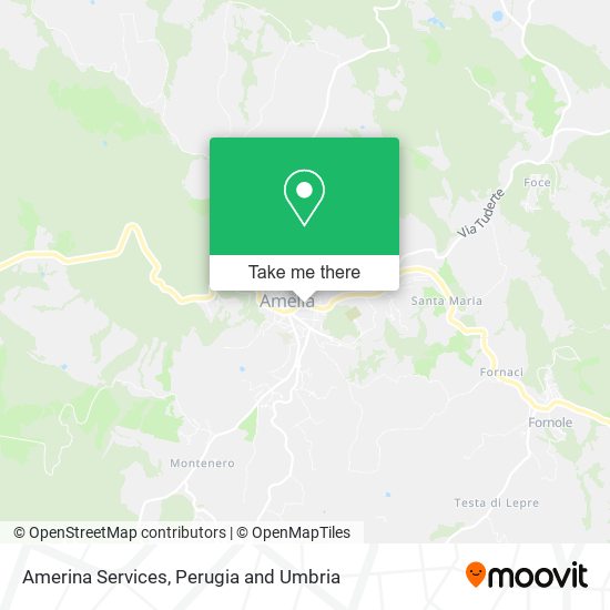 Amerina Services map