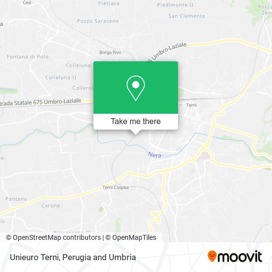 Unieuro Terni map
