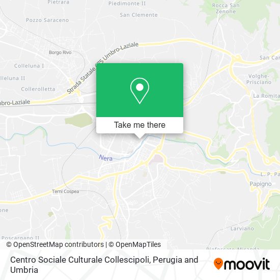 Centro Sociale Culturale Collescipoli map