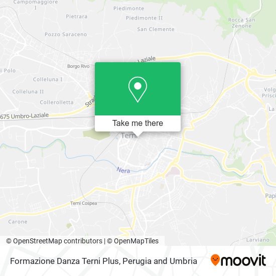 Formazione Danza Terni Plus map