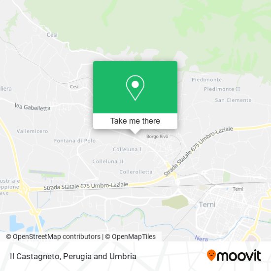 Il Castagneto map