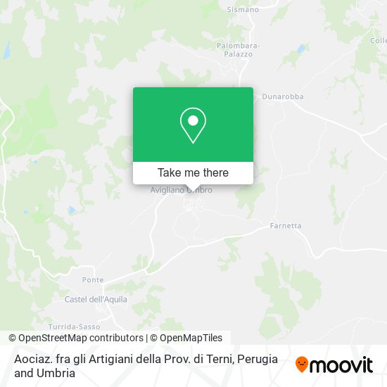 Aociaz. fra gli Artigiani della Prov. di Terni map