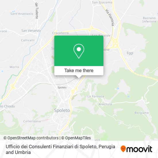 Ufficio dei Consulenti Finanziari di Spoleto map