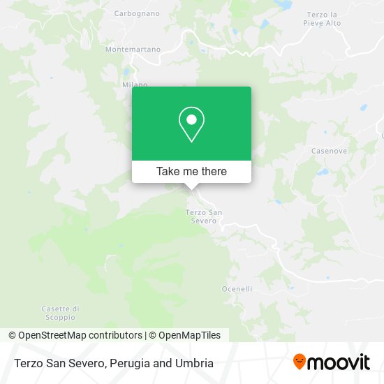 Terzo San Severo map