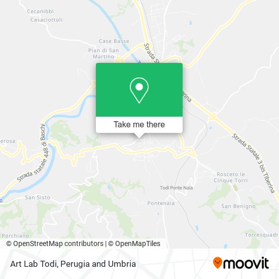 Art Lab Todi map