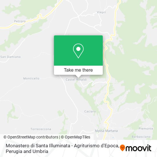 Monastero di Santa Illuminata - Agriturismo d'Epoca map