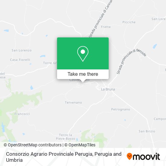 Consorzio Agrario Provinciale Perugia map