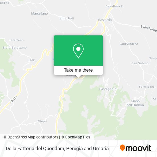 Della Fattoria del Quondam map