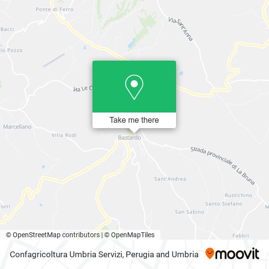 Confagricoltura Umbria Servizi map