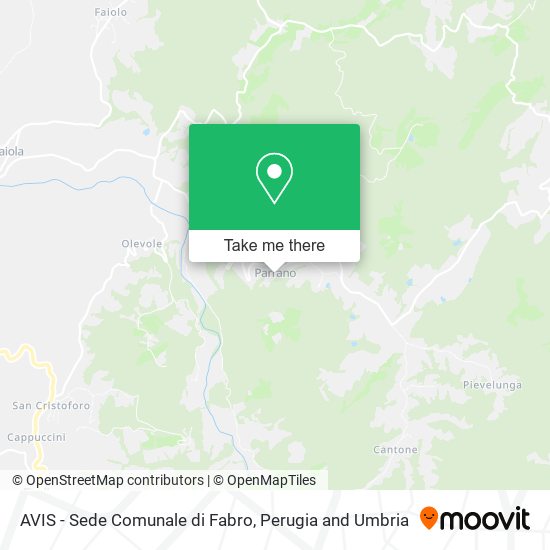 AVIS - Sede Comunale di Fabro map