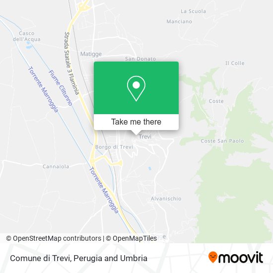 Comune di Trevi map