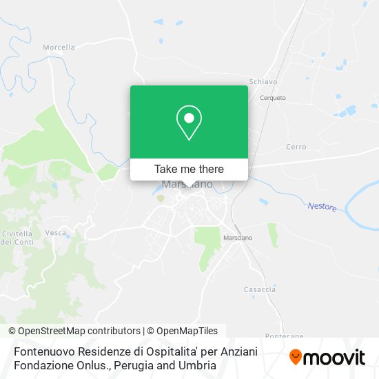 Fontenuovo Residenze di Ospitalita' per Anziani Fondazione Onlus. map