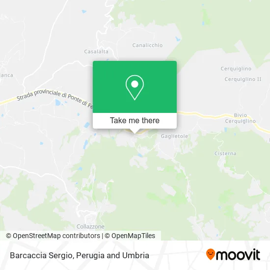 Barcaccia Sergio map