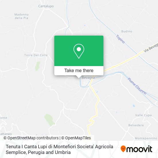 Tenuta I Canta Lupi di Montefiori Societa' Agricola Semplice map