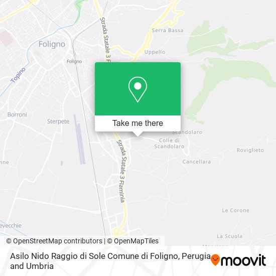 Asilo Nido Raggio di Sole Comune di Foligno map