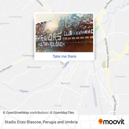 Stadio Enzo Blasone map