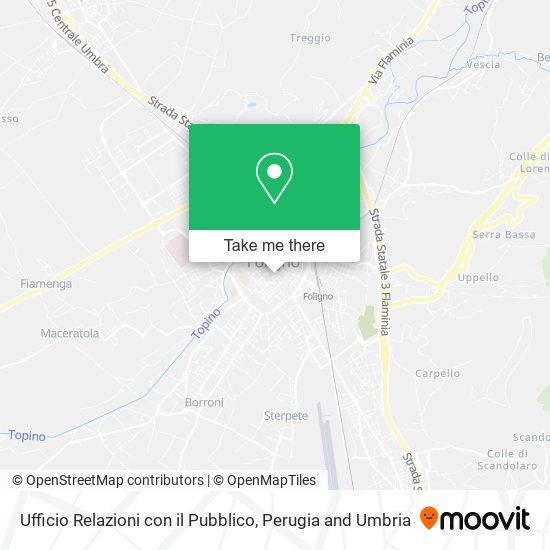 Ufficio Relazioni con il Pubblico map